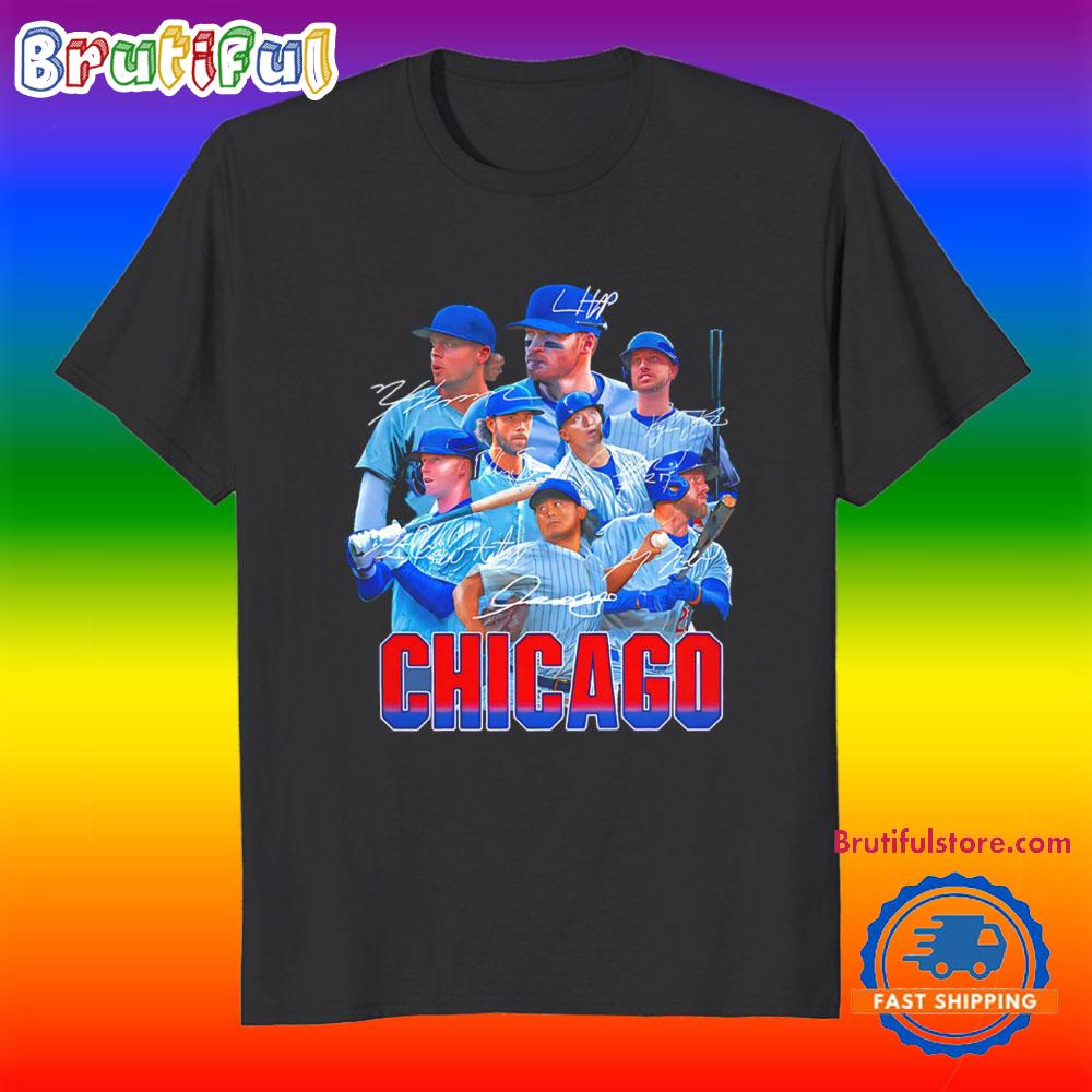 Chicago Cubs Players Signature Mlb 2025 Series T Shirt