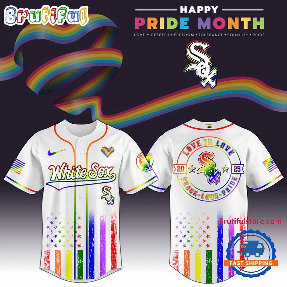 Chicago White Sox 2025 Happy Pride Month Limited Edition Baseball Jersey