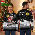 Chicago White Sox DJ Santa With Turntables Ugly Christmas Sweater