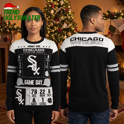Chicago White Sox Game Day Ticket Ugly Christmas Sweater