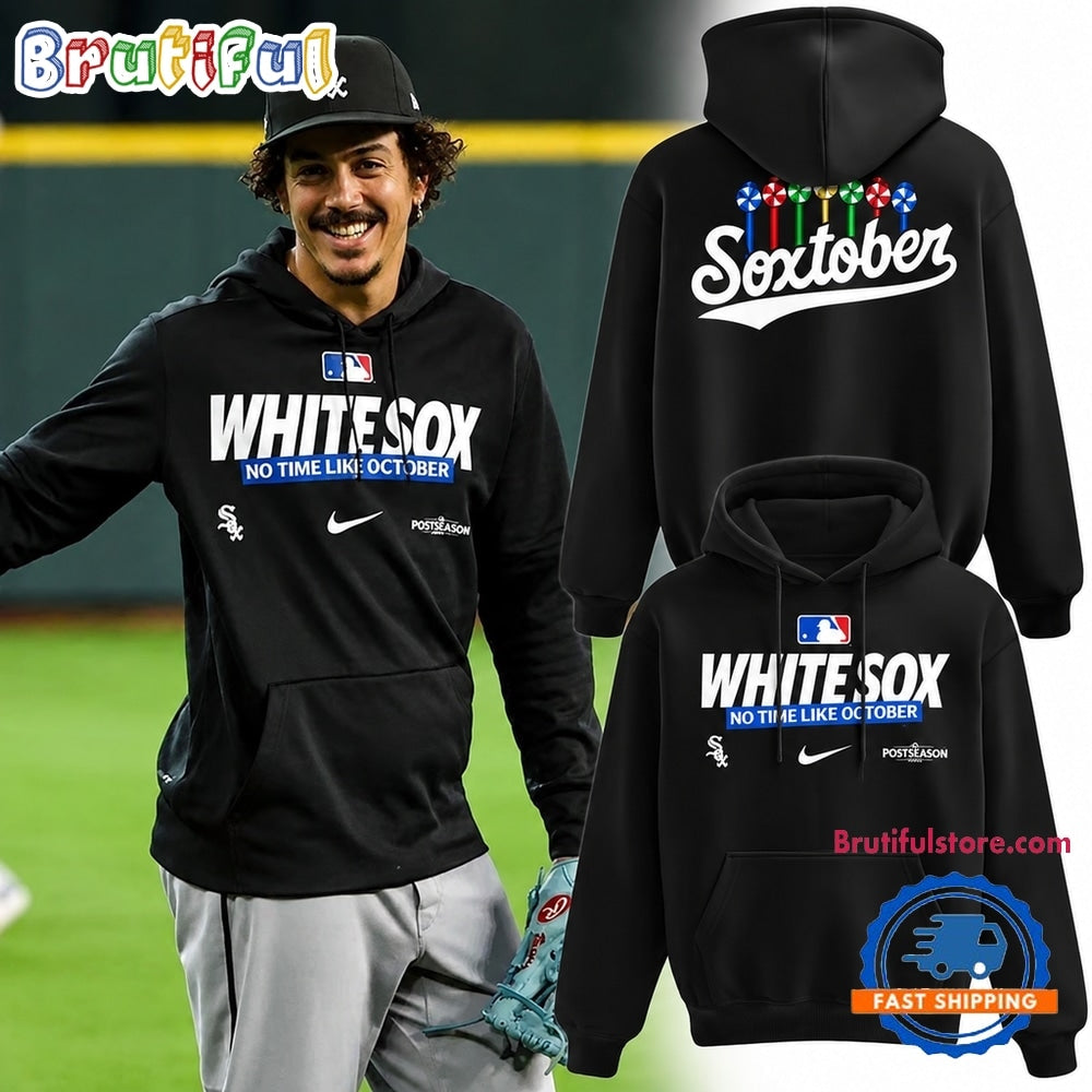Chicago White Sox MLB Postseason Soxtober 2026 Black Hoodie T-Shirt