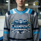Chicoutimi Sagueneens 2026 QMJHL Championship Grey Hockey Jersey