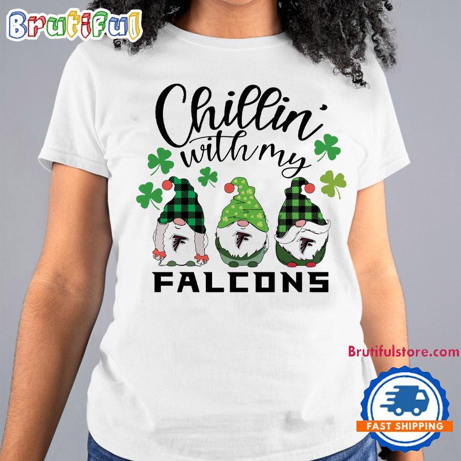 Chillin With My Atlanta Falcons Gnomes St. Patricks Day New T Shirt