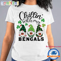 Chillin With My Cincinnati Bengals Gnomes St. Patricks Day New T Shirt