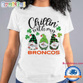 Chillin With My Denver Broncos Gnomes St. Patricks Day New T Shirt