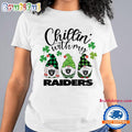 Chillin With My Las Vegas Raiders Gnomes St. Patricks Day New T Shirt