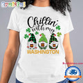 Chillin With My Washington Football Team Gnomes St. Patricks Day New T Shirt