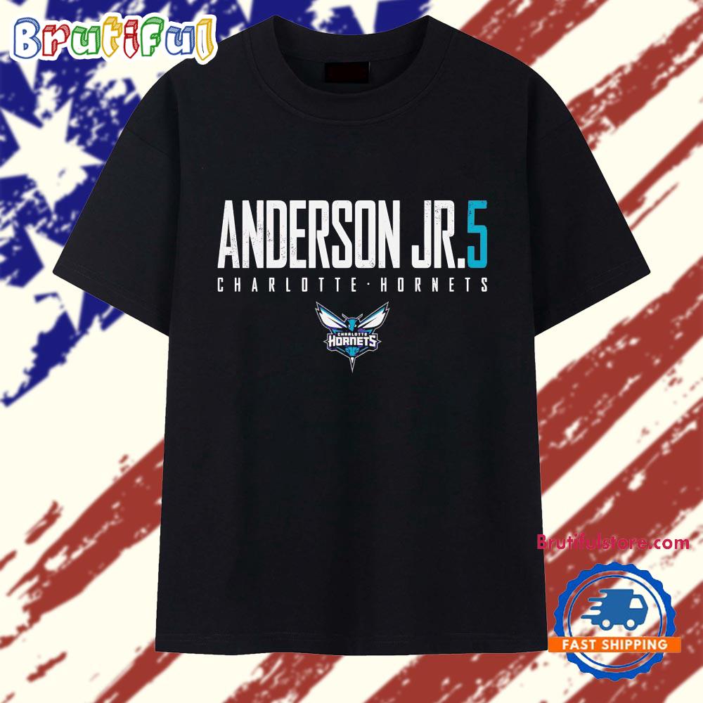 Christian Anderson Jr number 5 of Charlotte Hornets logo T Shirt