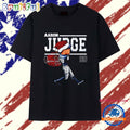 Christmas Aaron Judge with Santa hat New York Yankees caricature signature T Shirt