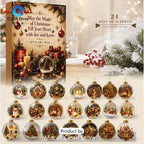Christmas Advent Calendar 24 Day Surprise Ornament Set