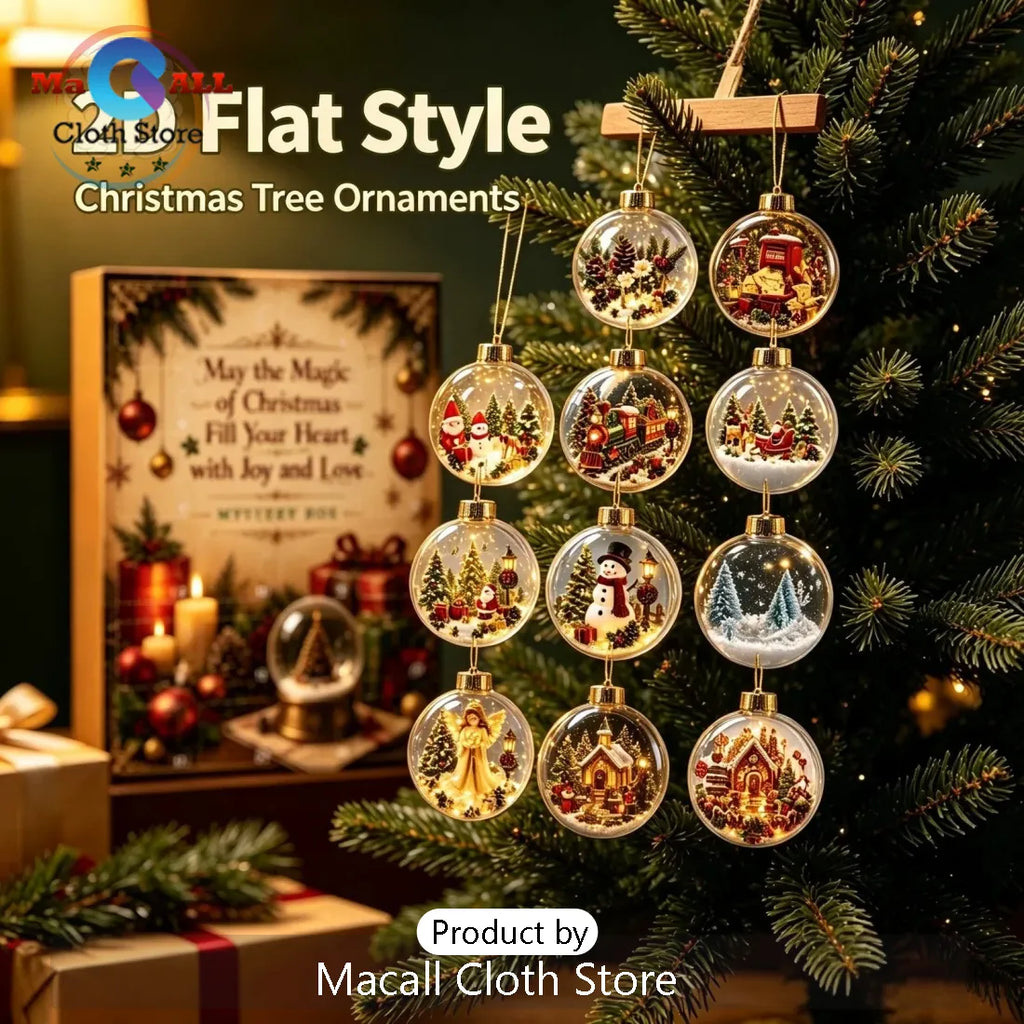 Christmas Advent Calendar 24 Day Surprise Ornament Set