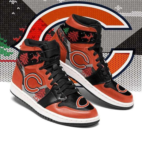 NFL Christmas Chicago Bears Air Jordan Shoes Sport Sneaker Boots