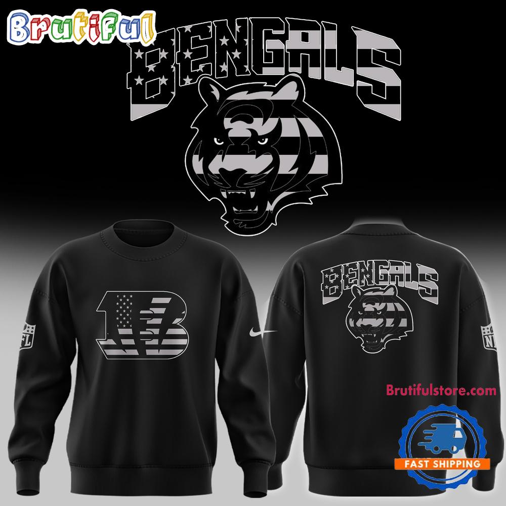 Cincinnati Bengals 2024 NFL New Design Black Hoodie T-Shirt