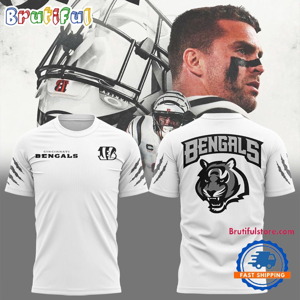 Cincinnati Bengals 2024 NFL New Design White Hoodie T-Shirt