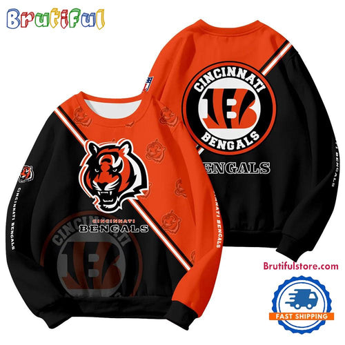 Cincinnati Bengals 2025 NFL Customized Round Neck Sweatshirt