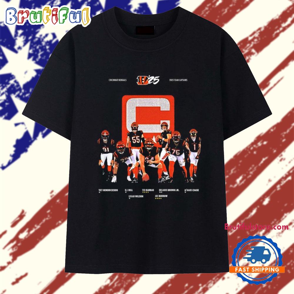 Cincinnati Bengals 2025 Team Captains T Shirt