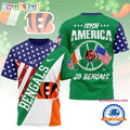 Cincinnati Bengals 2026 NFL Irish America Limited Edition 3D T Shirt