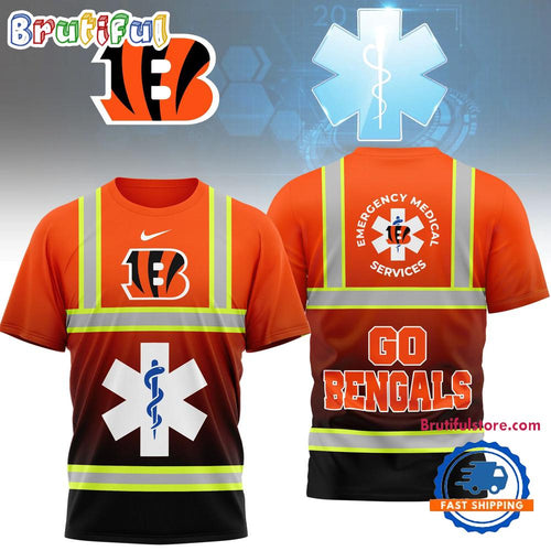Cincinnati Bengals 2026 NFL National EMT & Paramedic Day Special New 3D Shirt