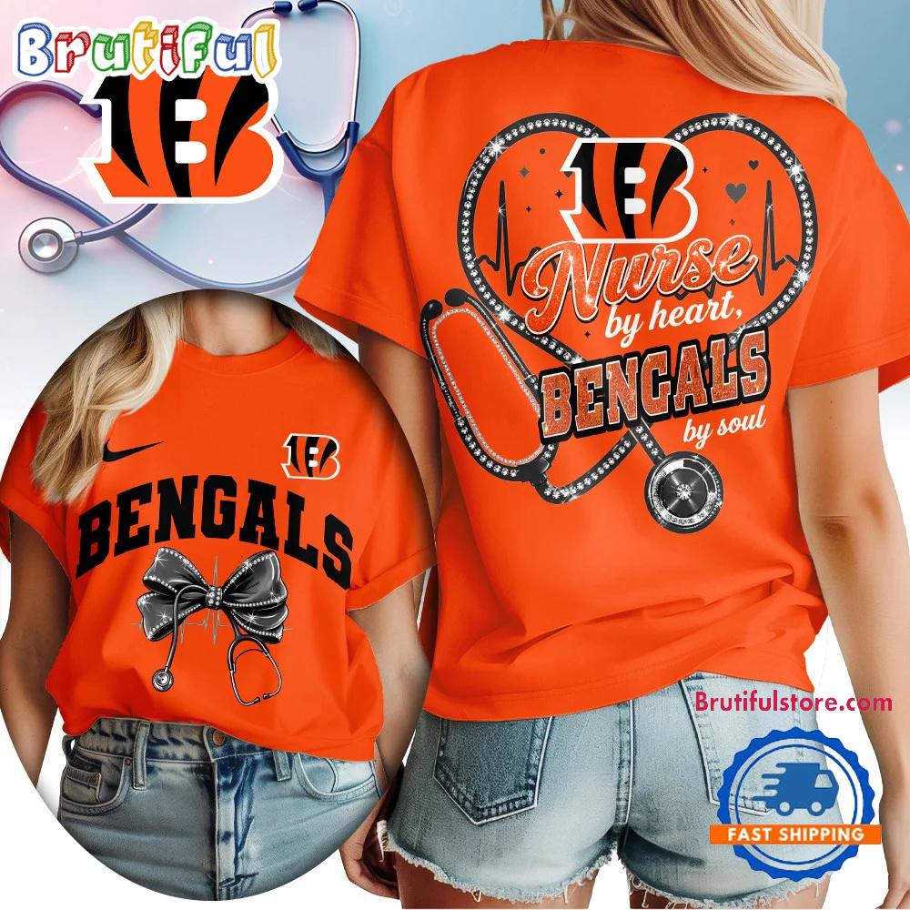 Cincinnati Bengals 2026 NFL Nurse By Heart Unisex 3D Shirt