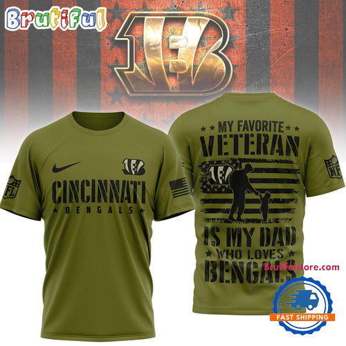 Cincinnati Bengals 2026 NFL Veteran Dad Limited Edition 3D Shirt