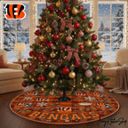 Cincinnati Bengals Christmas Tree Skirt