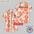Cincinnati Bengals Flower Palm Tree Aloha Hawaii Shirt