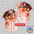 Cincinnati Bengals Flower Pattern Trendy Summer Button Hawaii Shirt