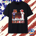Cincinnati Bengals Joe Burrow And Cincinnati Reds Joey Votto Skyline City Signatures T Shirt