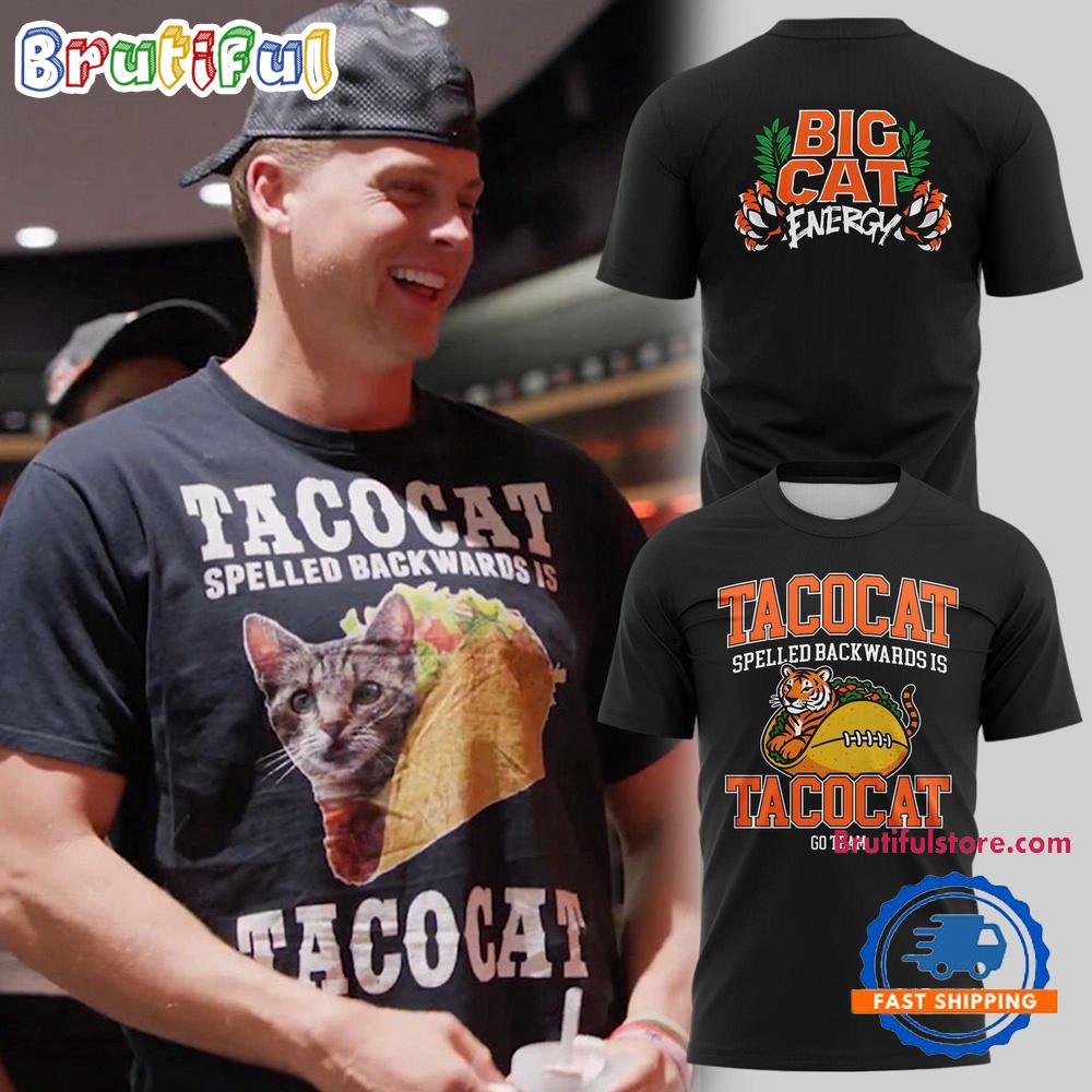 Cincinnati Bengals Joe Burrow Tacocat 2025 T Shirt