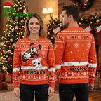 Cincinnati Bengals Mickey Mouse Football Player Ugly Christmas Sweater, Game Day Gift For Bengals Fans