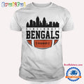 Cincinnati Bengals NFL 2025 City Skyline T Shirt