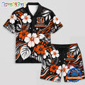 Cincinnati Bengals NFL Floral Summer Hawaiian Set