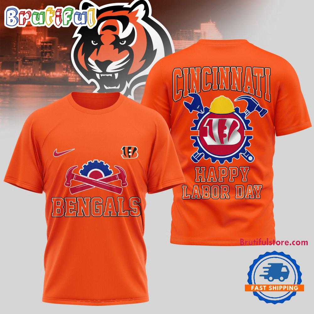 Cincinnati Bengals NFL Happy Labor Day 2025 Uniesx 3D Shirt