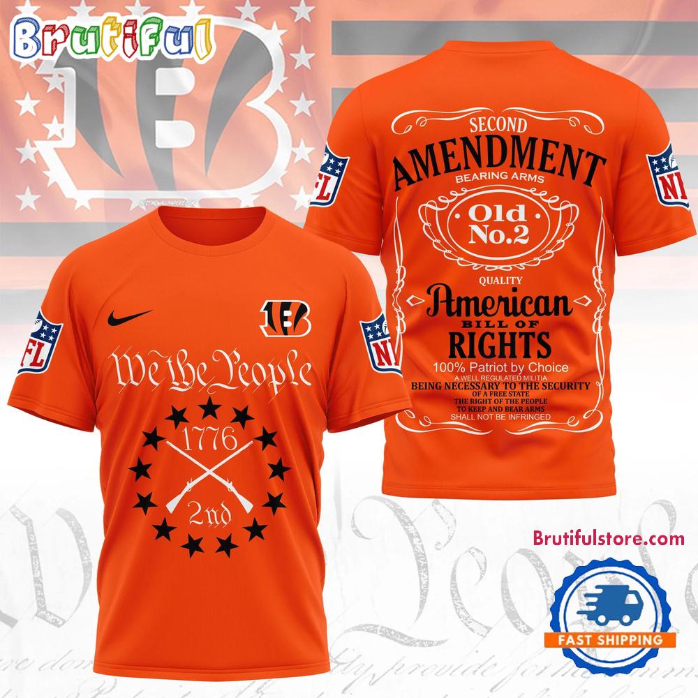 Cincinnati Bengals NFL Second Amendment Limited Edition 3D Shirt