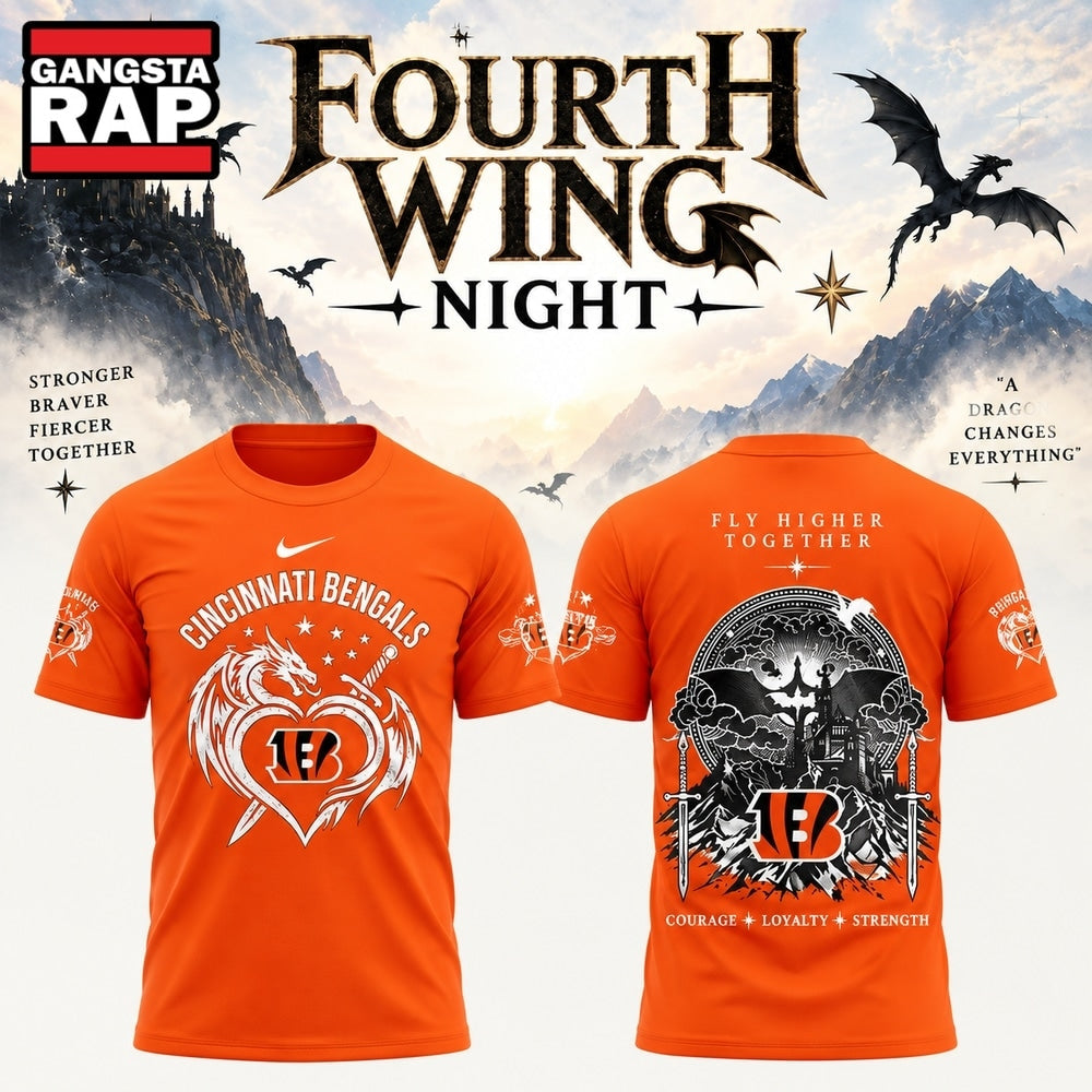 Cincinnati Bengals x Fourth Wing Night 2026 Limited Edition T Shirt