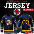 Cincinnati Cyclones 3 Ways New Edition Hockey Jersey