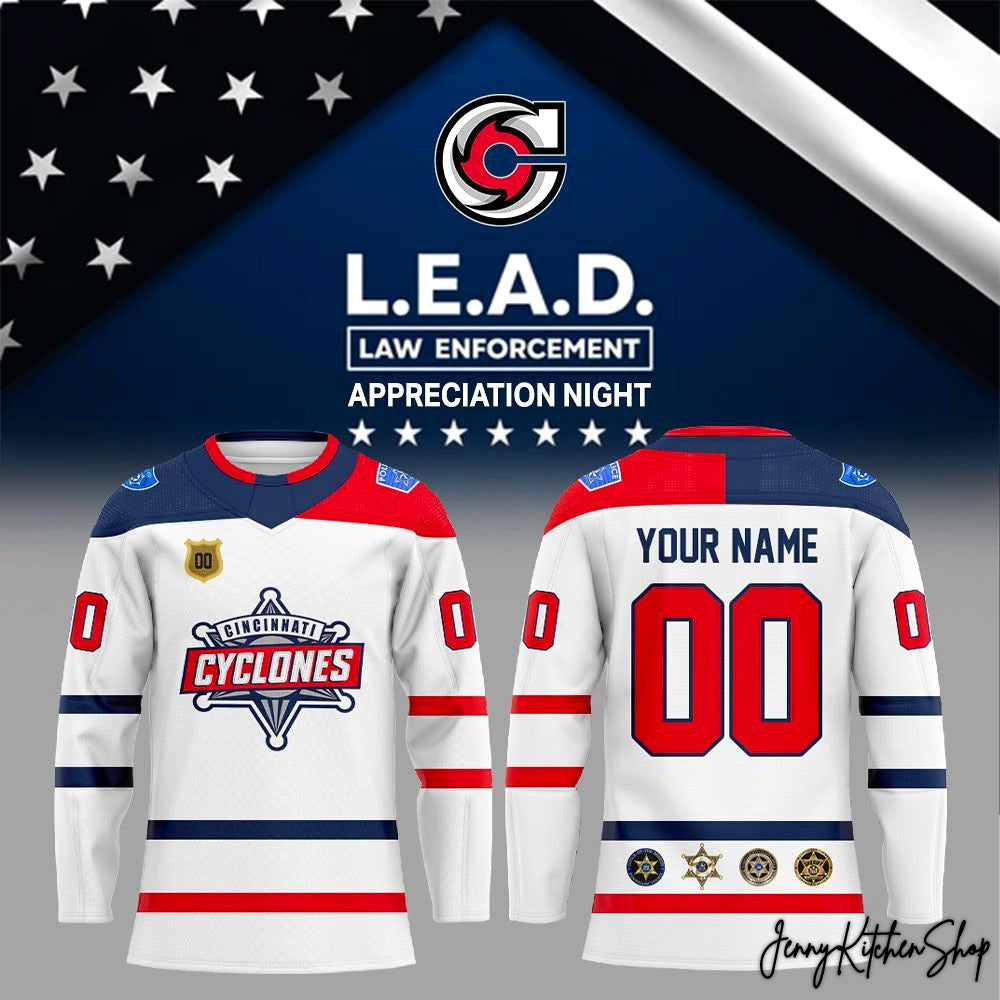Cincinnati Cyclones Law Enforcement 2026 Night Hockey Jersey