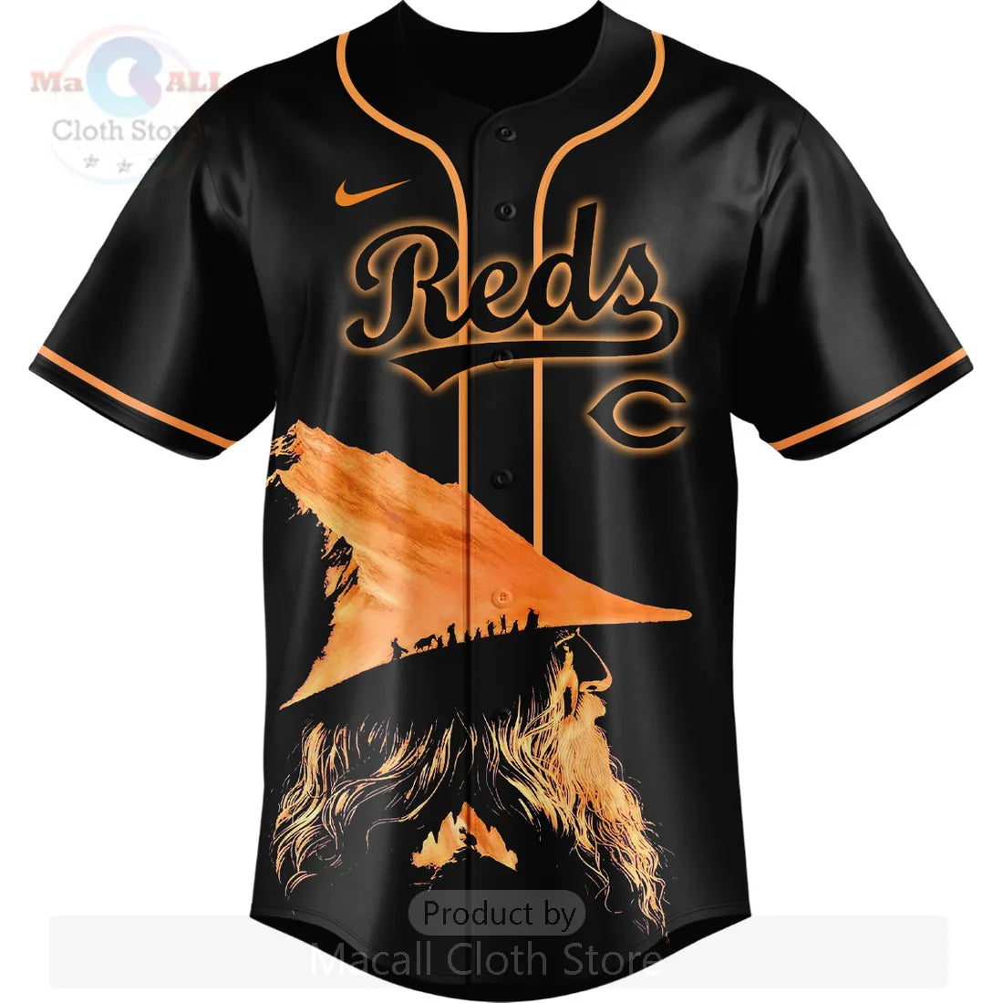 Cincinnati Reds Lord of the Rings 25th Anniversary Custom Baseball Jersey