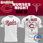Cincinnati Reds NURSES NIGHT Hoodie T-Shirt