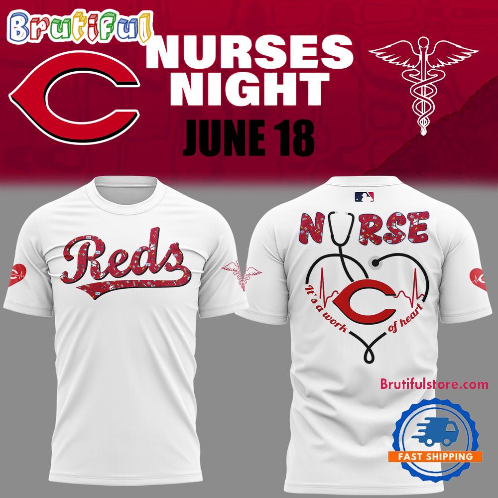 Cincinnati Reds NURSES NIGHT Hoodie T-Shirt