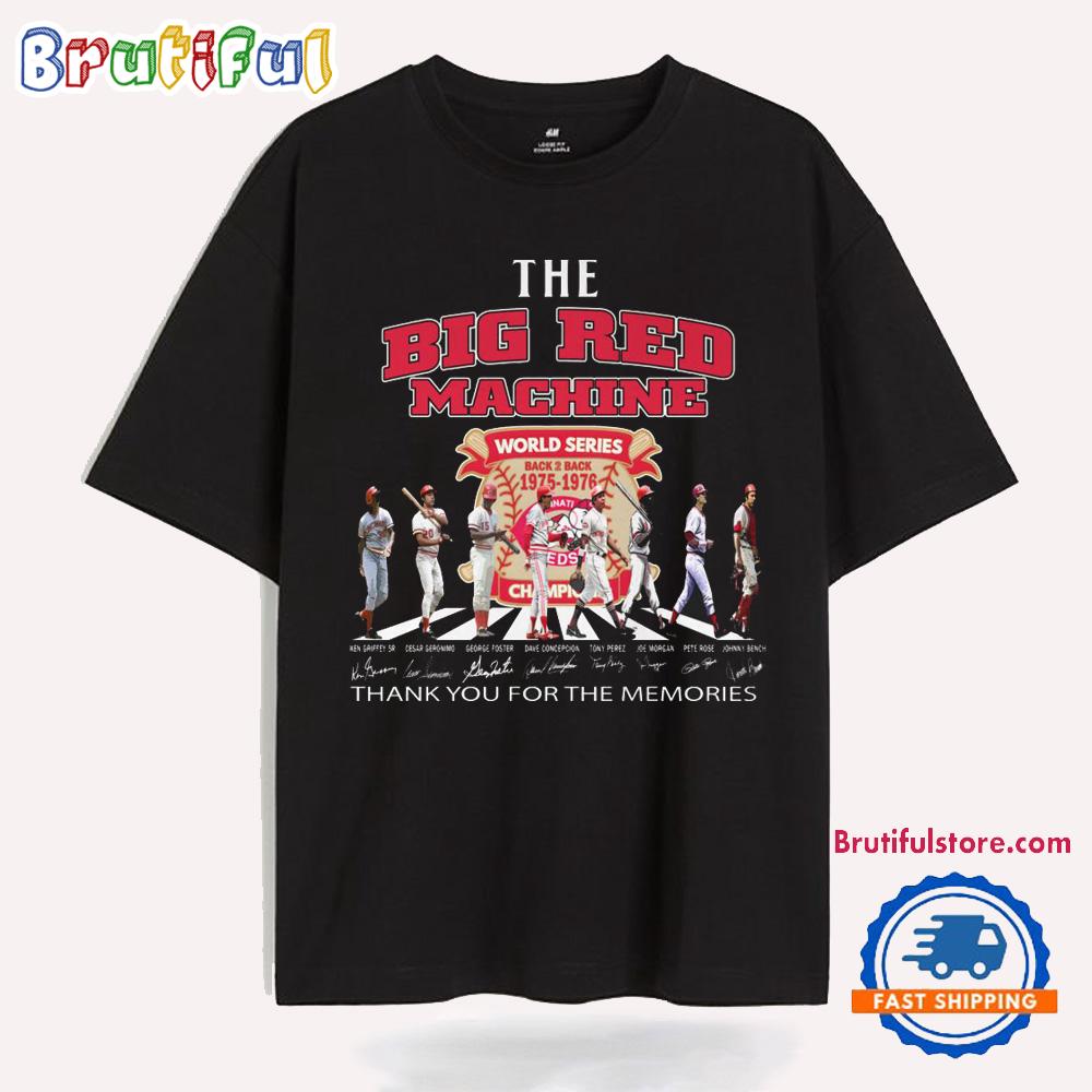 Cincinnati Reds The Big Red Machine World Series Back 2 Back Champions T Shirt