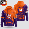 Clemson Tigers 2026 NCAA Personalized Faith Family Football Hoodie