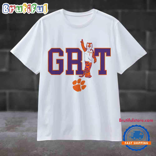 Clemson Tigers Basketball Mascot Grit T-Shirt