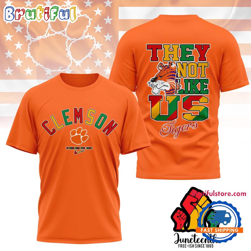 Clemson Tigers Juneteenth Freedom Day 3D Shirt
