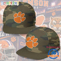 Clemson Tigers NCAA Field Ops Camo Snapback Cap