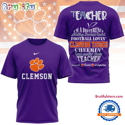 Clemson Tigers Teacher Pride 2025 Unisex 3D Shirt