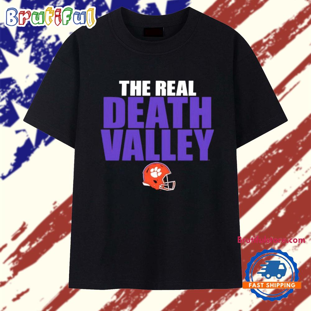 Clemson Tigers The Real Death Valley Helmet T Shirt