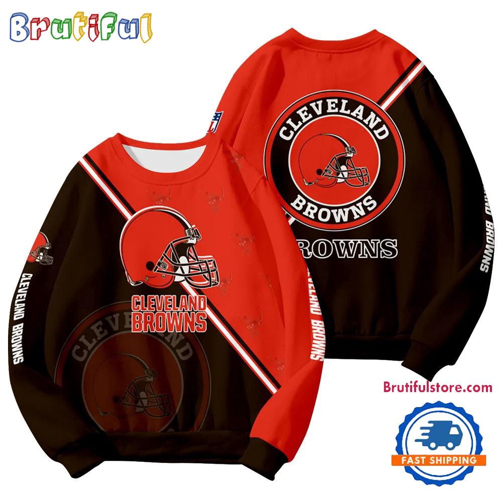 Cleveland Browns 2025 NFL Customized Round Neck Sweatshirt