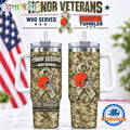Cleveland Browns 2026 NFL Honor Veterans Camo Stanley Tumbler