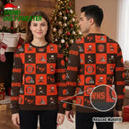 Cleveland Browns Checkered Logo Ugly Christmas Sweater